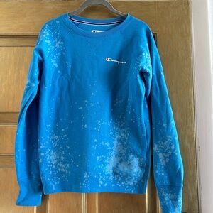 Custom bleached champion sweatshirt